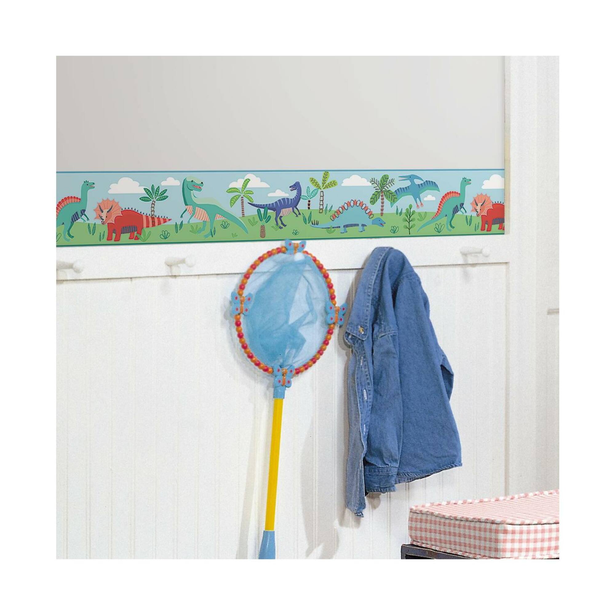 RoomMates Dinosaur Parade Peel & Stick Wallpaper Border